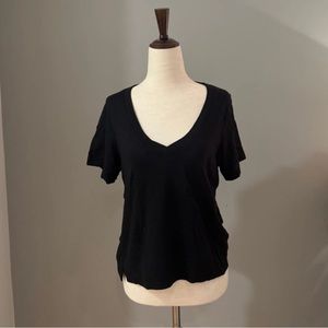 Splendid Black V-Neck Tee